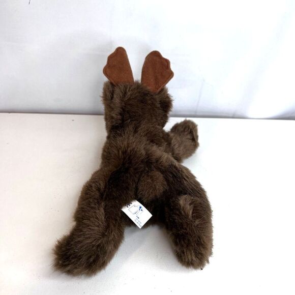 Purr-Fection by MJC 1982 Vintage Brown Moose Stuffed Animal Plush 9" Stuffie - Picture 5 of 10